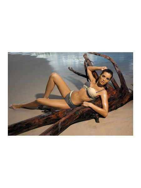 Maudymosi kostiumėlis Liliana Jungle-Light Skin M-259 Popielato-kawowy (22)